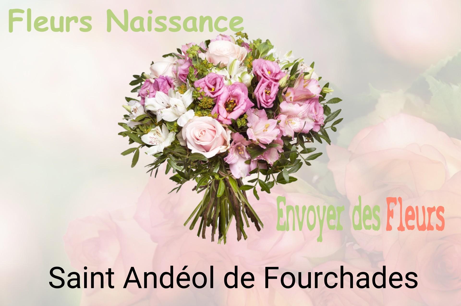 Bouquet de fleurs de naissance livré à Saint-Andéol-de-Fourchades